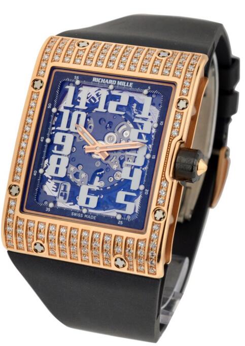 replica Richard Mille RM016 Rose Gold full Diamonds watch